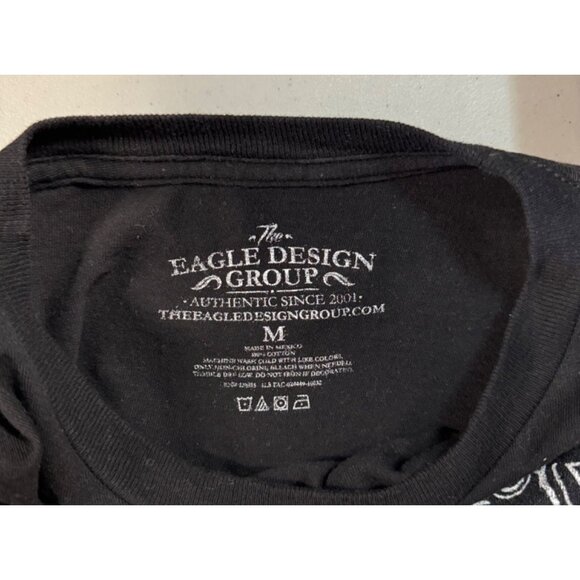 Pirates For Hire Graphic Black T-Shirt By The Eagle Design Group Size Medium - Picture 3 of 8